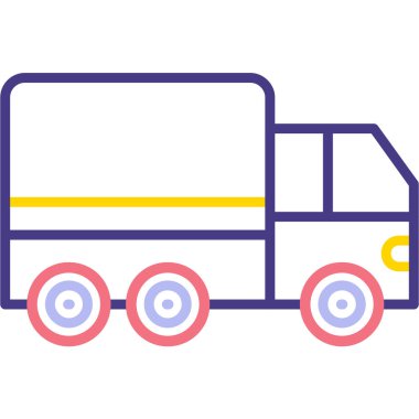 kamyon vektör simgesi modern basit illüstrasyon