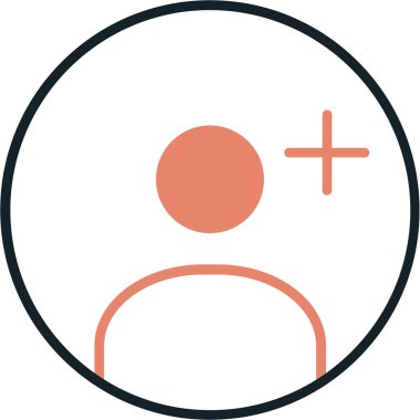 kullanıcı. Web simgesi basit illüstrasyon