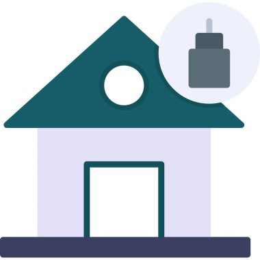 Ev simgesi vektör illüstrasyonu