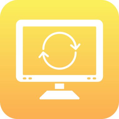 trend düz biçimli vektör tazeleme simgesi