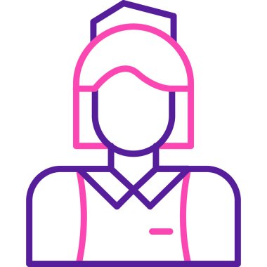 Kadın simge vektör çizim