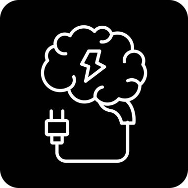 Bir dolgu simgesinin vektör illüstrasyonu