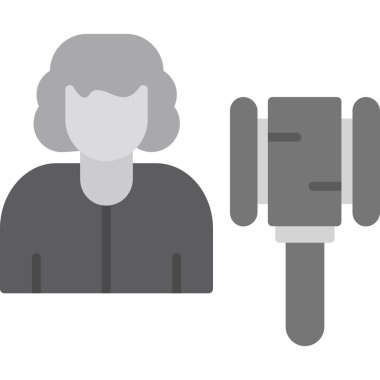 Mikrofon ikonlu kadın. Basit tasarım.