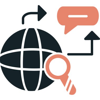 Küresel iş vektör simgesi