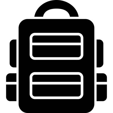 sırt çantası sırt çantası simgesi, özet biçimi