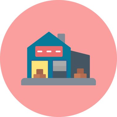 Dükkan. Web simgesi basit illüstrasyon