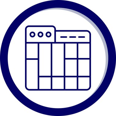 Takvim. Web simgesi basit illüstrasyon