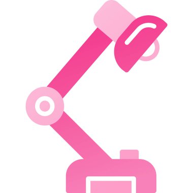 robotik kol, illüstrasyon, beyaz arkaplan üzerindeki vektör.