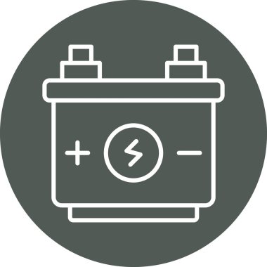 Pil. Web simgesi basit illüstrasyon