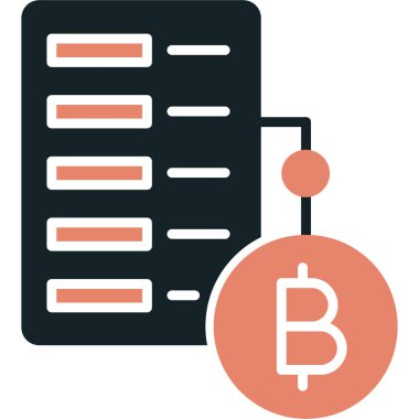 bitcoin. Web simgesi basit illüstrasyon
