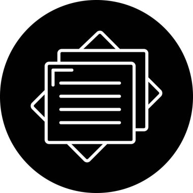 Belge simgesinin vektör illüstrasyonu