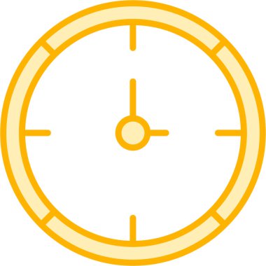 Saat simgesi vektör illüstrasyonu