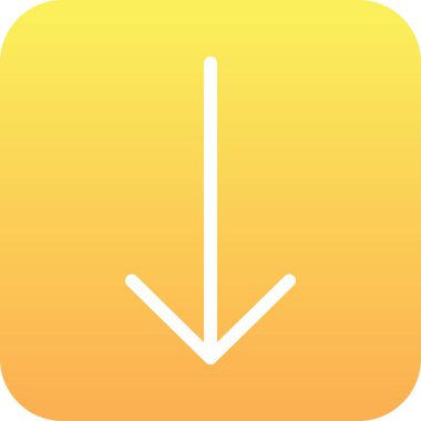 Düz biçimdeki düğmenin simgesi.