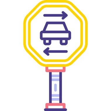 - Araba. Web simgesi basit illüstrasyon