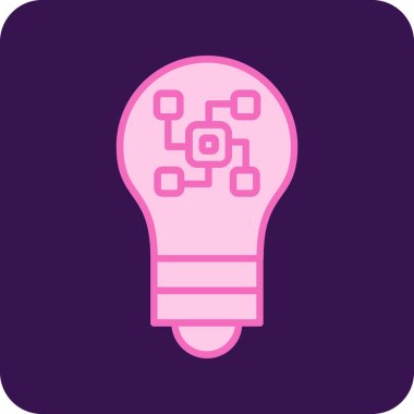 Ampul simgesi. Vektör.