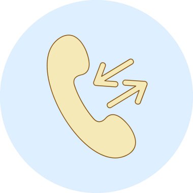 Bir telefonun vektör illüstrasyonu