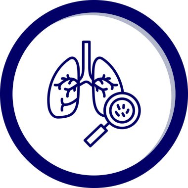 Akciğerler simge vektör çizim