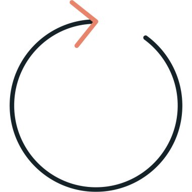 ok dairesi ok simgesi ana hat biçiminde