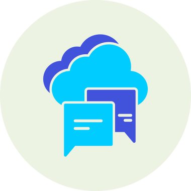 Bulut. Web simgesi basit illüstrasyon