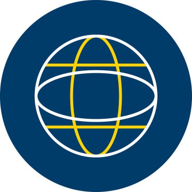 Küresel simge vektör illüstrasyonu