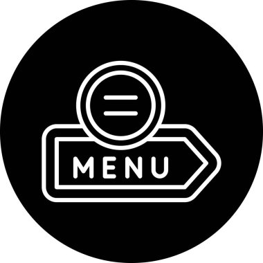 Restoran simgesi modada izole edilmiş arka plan