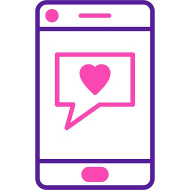 Konuş. Web simgesi basit illüstrasyon