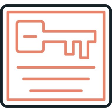 Vektör Belgesi düz biçim simgesi