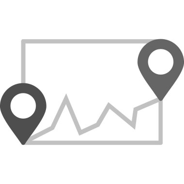 Harita işaretleyici simgesi kabartma biçiminde