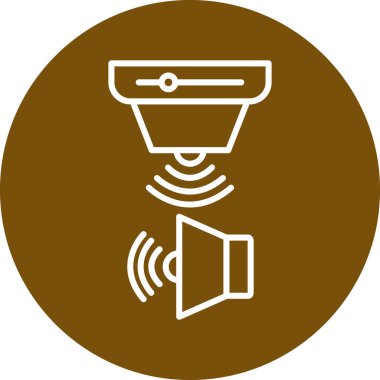 cctv modern simgesinin vektör illüstrasyonu