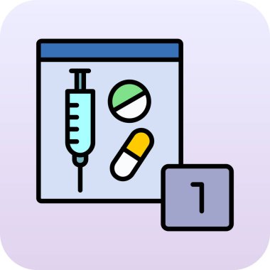 İlaçlı ilk yardım çantası.