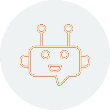 Robotun vektör simgesi