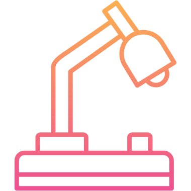 Bir lamba simgesinin vektör illüstrasyonu