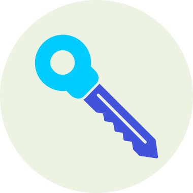 Anahtar. Web simgesi basit illüstrasyon