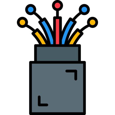 İnternet web simgesi basit illüstrasyon