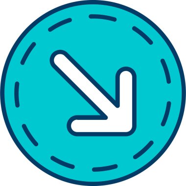 Ok. Web simgesi basit illüstrasyon