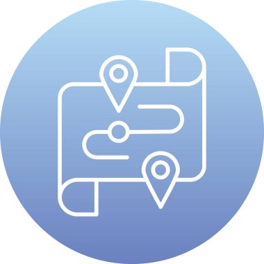 Harita işaretleyici vektör illüstrasyonuName