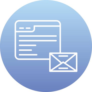 vektör posta simgesi illüstrasyonu