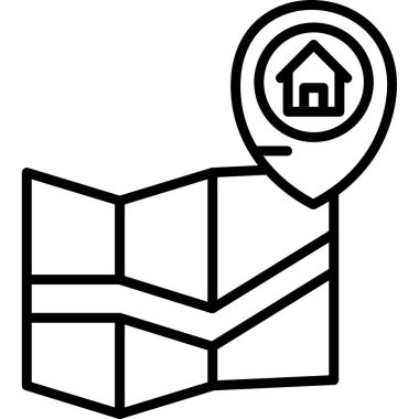 Ev. Web simgesi basit illüstrasyon