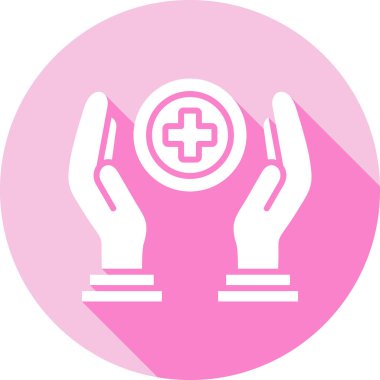 Haçı olan bir kadının vektör çizimi