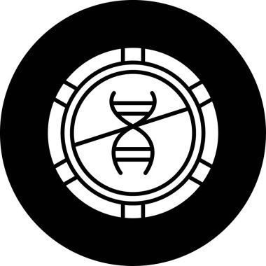 Bir DNA simgesinin vektör illüstrasyonu