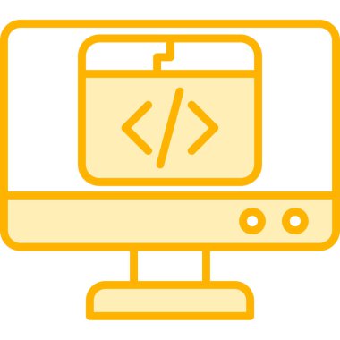 bilgisayar web simgesi, basit illüstrasyon