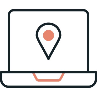 gps navigasyon konumu simgesi