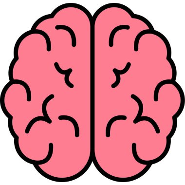 İnsan beyni vektör resimleme tasarımı