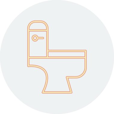 Banyo. Web simgesi basit illüstrasyon