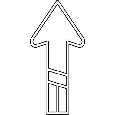 ok işareti izole simgesi