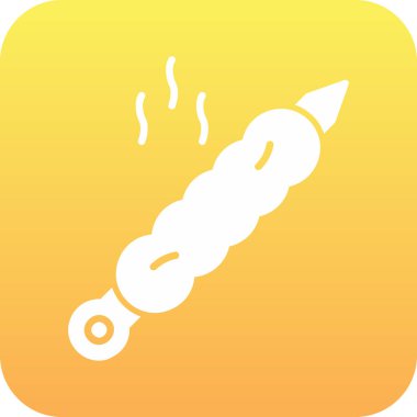 Balık oltasının simgesi. vektör illüstrasyonu.