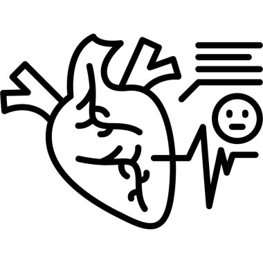kalp krizi simgesi, vektör biçimi