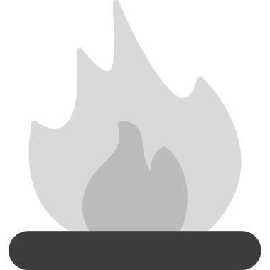 Ateş vektörü simgesini ateşle