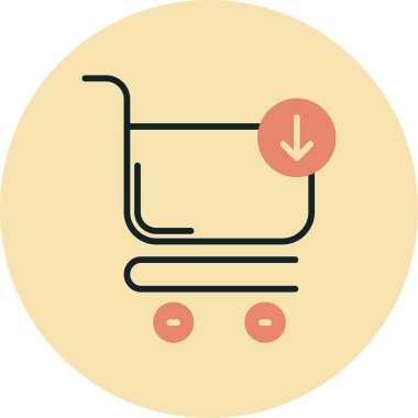 Alışveriş arabası. Basit tasarım