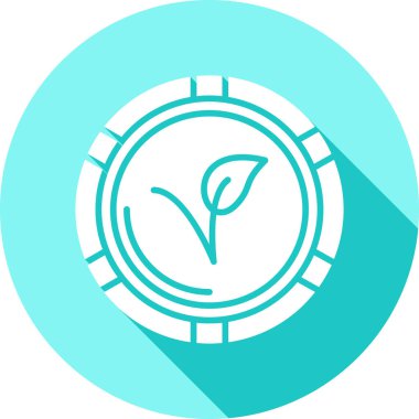 trend biçimi izole edilmiş arkaplanda bitki simgesi